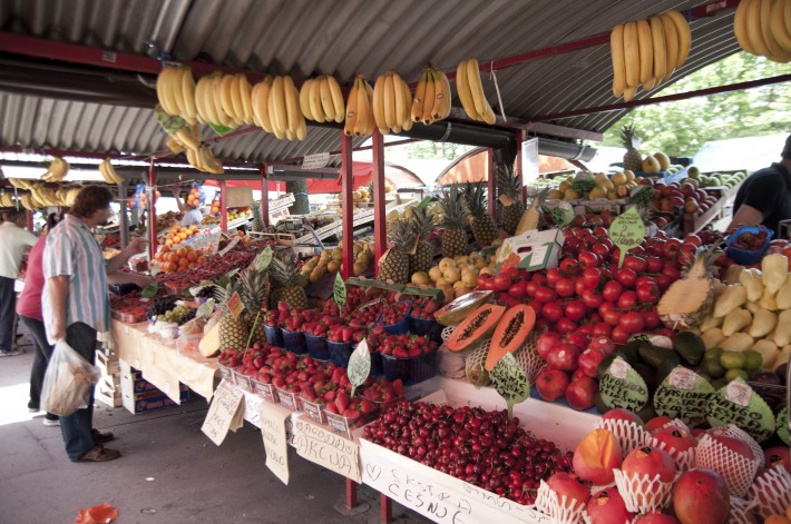 Lots of great looking fruit. This is one of probably 30 or so fruit vendors.