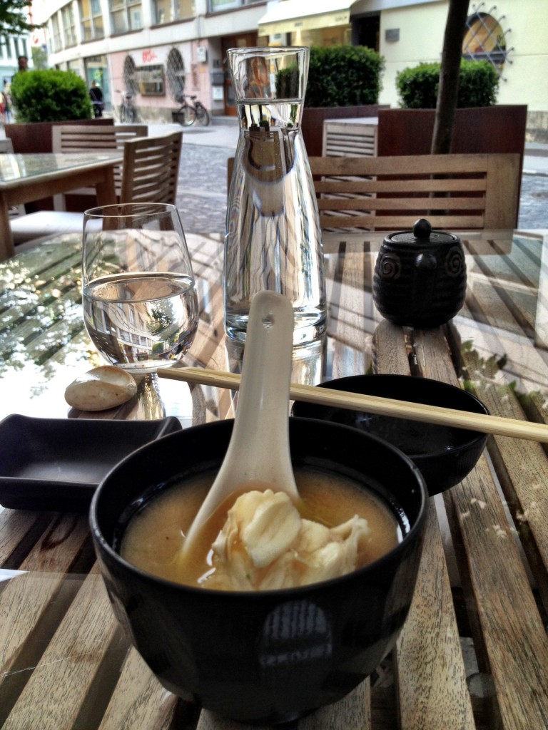 Miso soup with Crab