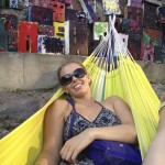 Relaxing in a hammock at the music festival