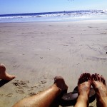 Sunbathed feet - Encinitas, California